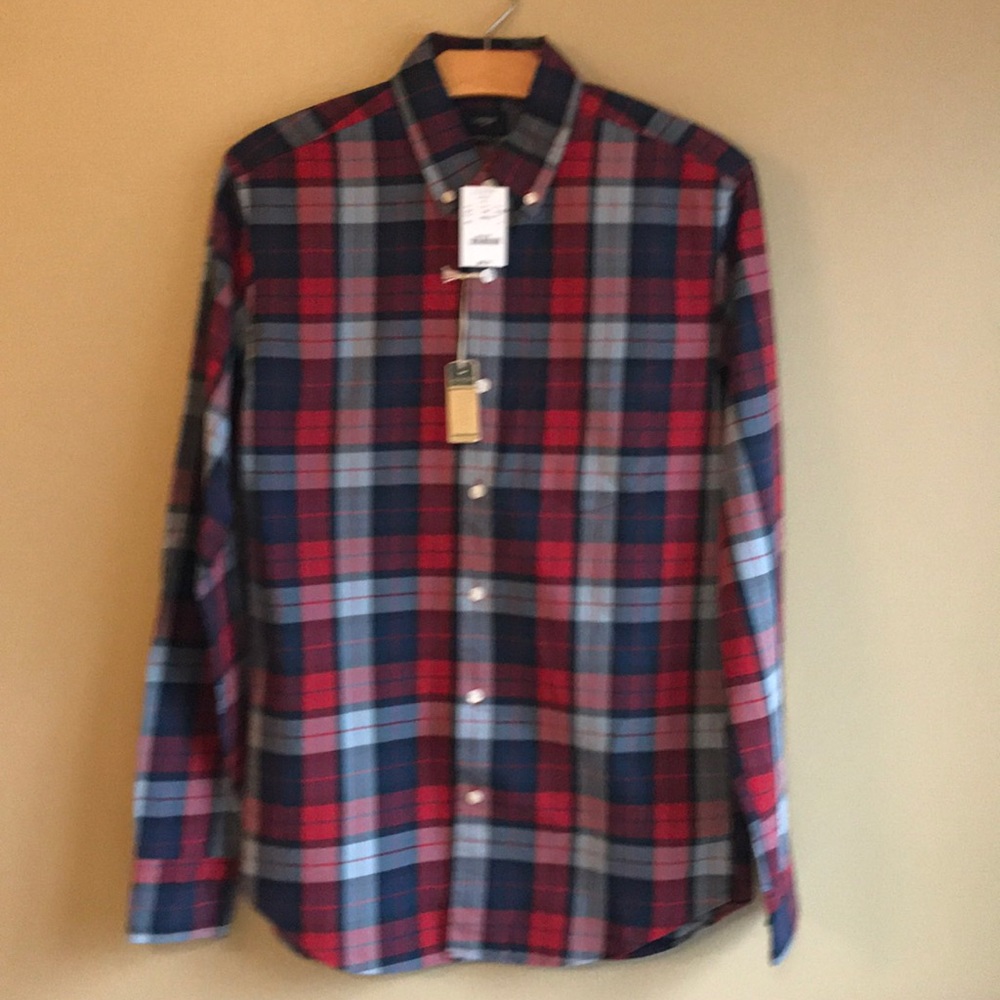 NWT Jcrew factory plaid shirt